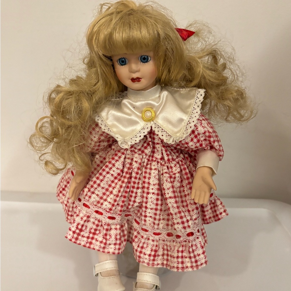 Classic Red and White Checkered Doll-Collectors Choice-Musical